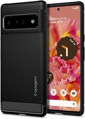Robust Spigen protection shell designed for Google Pixel 6 Pro - Mat black.. DIAYTAR NIGERIA: Your trusted e-commerce partner with extensive product choices and affordable delivery.
