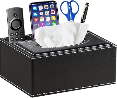 Multifunction rectangular leather handkerchief box cover with remote control, trendy silk paper pump support, office organizer, home office supplies storage box.. DIAYTAR NIGERIA: Where value shopping meets reliable 5-8 day delivery across the nation.