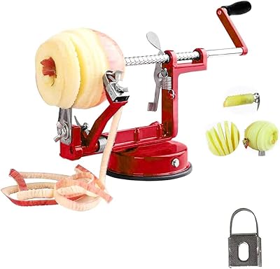 Apple peeler, apple peel with a suction cup base, durable and robust peeler in molded magnesium alloy (bonus blade), red.. Get everything you need without leaving your home. DIAYTAR Nigeria offers a seamless shopping experience and delivers your orders quickly and reliably.