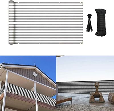 Tax of confidentiality for balcony, 90 x 500 cm, in UV resistant PEHD, for balcony terrace, exterior, backyard, balcony, includes cable fasteners (gray and white).. Transform your online shopping experience with DIAYTAR NIGERIA's affordable and diverse marketplace.