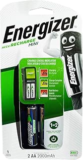Rechargeable battery charger Energizer - AA charger [2 ports].. DIAYTAR NIGERIA brings the marketplace to your home with budget-friendly prices and nationwide delivery.