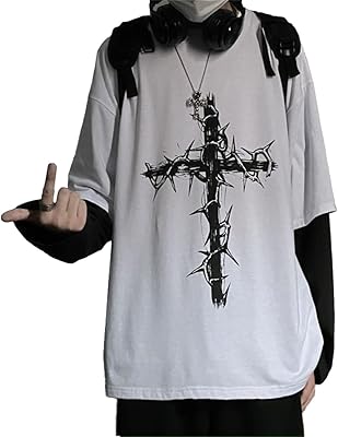 Gothic shirt two -piece False goth with long sleeves, round neck, y2k grunge crushed print clothing.. Reliable delivery, all over Nigeria — that’s DIAYTAR Nigeria promise.