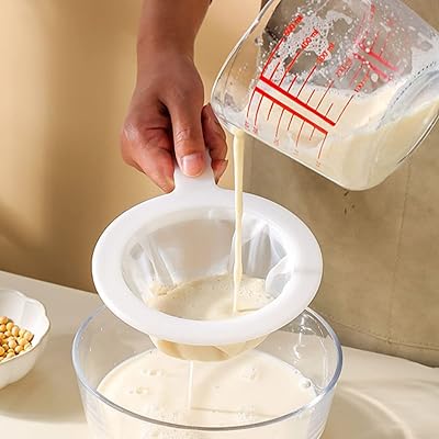 Nylon mesh coat, fine plastic mesh colander, filter spoon with juicer bar for soy milk, juice, milk and honey 100/200/300 stitches (200 stitches).. DIAYTAR NIGERIA: Where every search yields affordable results delivered promptly to your door.