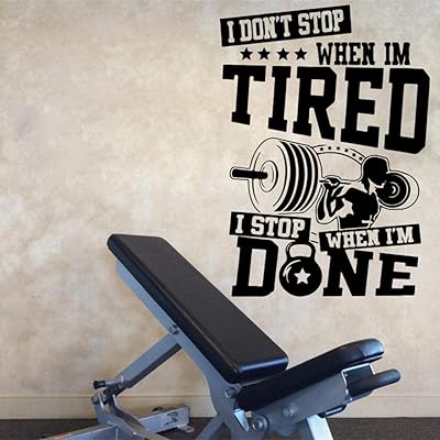 Large Wall Stickers Fitness Fitness Cross -up Cutting Citation Mural Gymnastics Inspirational Training Inspirational Halt Mural Exercise Vinyl Sport Art 77x56 cm.. Fast delivery is our promise — DIAYTAR Nigeria keeps it real.