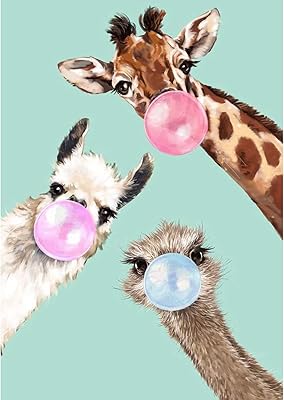 Diamond painting 5D ostrich giraffe, complete kit of round diamond paint with crystal rhinestones for adults, house wall decoration, size 11.7x15.8 inches.. Shop with confidence at DIAYTAR NIGERIA, offering extensive product variety with nationwide delivery.