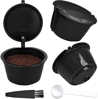 Ogetti rechargeable capsules, reusable espresso coffee capsules for Nespresso coffee maker with spoon and brush (black).. From Lagos to Kano, DIAYTAR Nigeria delivers across Nigeria in days.
