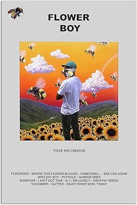 Tyler the Creator Flower Boy Tylerthecreator Murale Wall For Salon Decor.. DIAYTAR NIGERIA: Where shopping is easy, prices are low, and delivery is just days away.