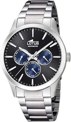 Multi-frame quartz watch for men with 18575/6 stainless steel bracelet, silver, big, bracelet.. DIAYTAR NIGERIA transforms wishes into deliveries with our affordable and reliable e-commerce platform.