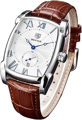 Watches for Men Watches with Rectangular Quartz in Gold For Men Classic Leather Bracelet Watches with Waterproof New Waterproof, Gifts.. DIAYTAR NIGERIA bridges the gap between desire and affordability with nationwide delivery in under 8 days.