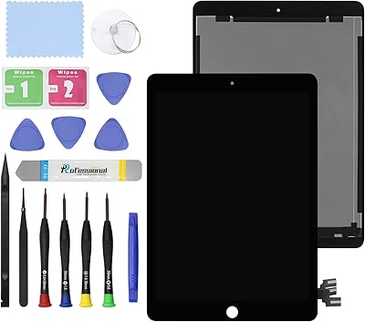 Jaboul New 9.7 -inch replacement screen for iPad Pro 2016 A1673 A1674 A1675 LCD screen with Tools - Black.. DIAYTAR NIGERIA: Empowering Nigerians with access to affordable products and reliable 5-8 day delivery.