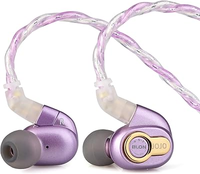 Linsoul Blon X Z Reviews Intra-Auricular Monitor with Dynamic Dynamic Pilot 10 mm, wire headphones, IEM HIFI headphones with DOCC Silver Plated Aluminum Cable, 0.78 mm connector with 2 pins (BLON X Z review, Jojo).. DIAYTAR NIGERIA: Connecting every Nigerian with quality products at prices everyone can afford.