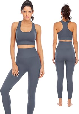 Two-piece training set for women, high-waisted leggings without couting with padded sports bra.. DIAYTAR NIGERIA makes every purchase count with our affordable prices and reliable 5-8 day shipping.