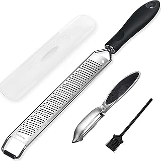 Lemon and cheese grater with vegetable peeler - parmesan, lemon, ginger, garlic, nutmeg, vegetables and fruit - sharp stainless steel blade.. Browse endless categories on DIAYTAR Nigeria — your items delivered in just days.
