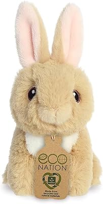 Aurora, 35074, small dark beige rabbit eco nation, 5 inches, plush, brown.. DIAYTAR NIGERIA combines affordability with convenience, delivering your purchases within 5-8 days.