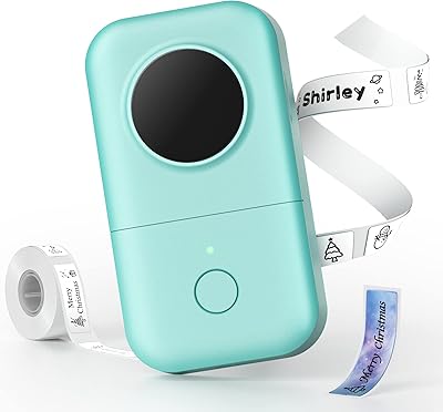 MEMOQUEEN D30 LABELY - Mini Portable Bluetooth Printer comprising several models of easy -to -use labels, labeling machines compatible with Phomemo D30 iOS and Android, green.. Your trusted marketplace, DIAYTAR NIGERIA offers extensive variety with delivery within 8 days.