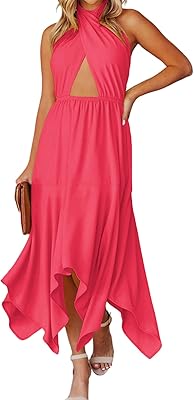 Mid-length dress cross waist for women with knotted back.. From Lagos to Kano, DIAYTAR Nigeria delivers across Nigeria in days.