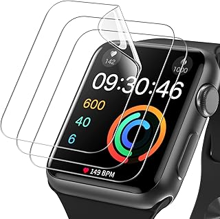 Geetech screen protector for Apple Watch Series 3/2/1, size 42 mm, Flexible TPU film, transparent HD anti-scratch, 3 pieces.. Experience retail satisfaction with DIAYTAR NIGERIA's comprehensive platform and prompt shipping service.