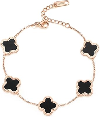 Trendy Four Leaves and Five Women's Flower Trend Bracelet with Fritillary White Peac.. Your budget-friendly online marketplace, DIAYTAR NIGERIA delivers a world of products in just 5-8 days.
