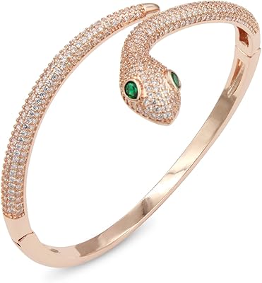 Snake -shaped hinge bracelet La Vincius Fashion for women and girls, crystal, cubic zirconia.. Your ideal shopping partner, DIAYTAR NIGERIA offers extensive variety with reliable nationwide shipping.