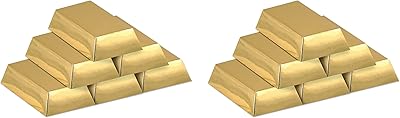Beistle 12 pieces of glitter gold coated paper reward boxes for Western Casino birthday party, 3 "x 3.81" x 1.91 ".. Order today, receive in days — DIAYTAR Nigeria makes it possible.