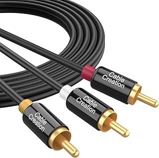 Creation cable Cable Audio Video RCA 10 feet AV Composite Cable 3rca to 3rca for Combo Box, speaker, amplifier, DVD player, 24-carat gold plated.. Embrace the convenience of DIAYTAR NIGERIA with thousands of products at your fingertips, delivered nationwide.