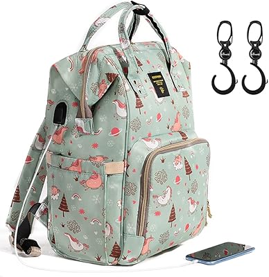 Sanveno Green Dream XL layer bag with hooks for Sanveno stroller in black.. DIAYTAR NIGERIA redefines convenience with our diverse marketplace and affordable nationwide shipping.