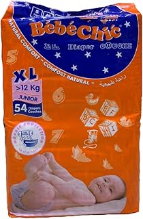 Baby chic diapers, size XL, 12 kg and more, 54 pieces... Experience the satisfaction of affordable shopping with DIAYTAR NIGERIA's nationwide 5-8 day delivery.