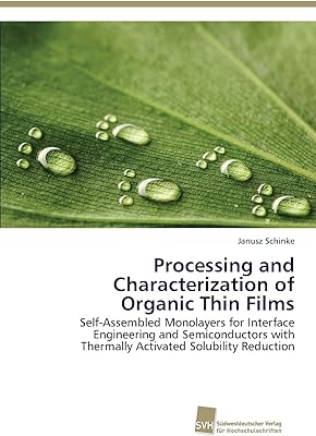 Treatment and characterization of organic thin layers.. Shop without boundaries at DIAYTAR NIGERIA, offering extensive variety at prices you'll appreciate.