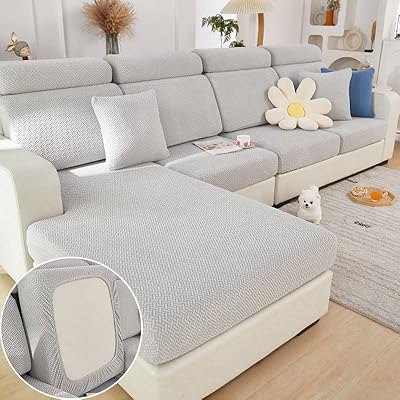 Universal sofa cover, new 2023 wear -resistant sofa cover, L -shaped sectional sofa covers, separate cushion cover for sofa and chair, very stretchy, non -slip, waterproof (light gray, two large seats).. Nigeria's most loved e-commerce platform delivers affordable shopping solutions to your doorstep.