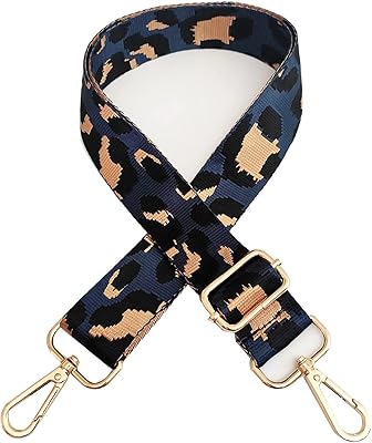 Large handbag belt adjustable replacement, handbag, white leopard belt red pink blue (blue).. Shop efficiently with DIAYTAR NIGERIA, offering thousands of products at unbeatable prices delivered promptly.