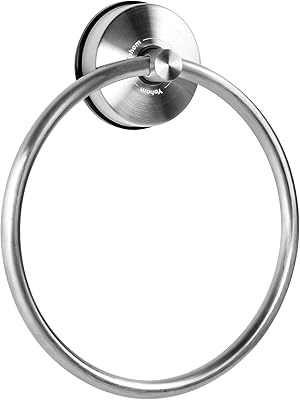 Youhome bathroom towel rack with suction ring for stainless steel wipers, round bathroom towel holder, kitchen wall support without drilling, polished silver.. Spend less, get more — that’s the DIAYTAR Nigeria promise.