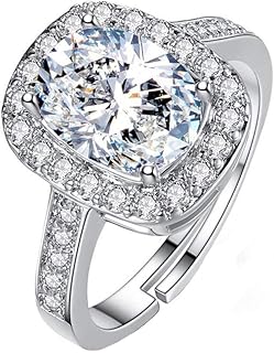 Adjustable platinum adjustable ring with classic A5 quality crystals for women and girls from Yellow Chimes (white), copper, cubic zirconia.. Your ideal shopping companion, DIAYTAR NIGERIA offers unmatched variety with delivery within a week.