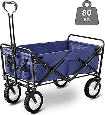 Folding stroller with folding wheels (dark blue).. DIAYTAR NIGERIA brings online shopping to every Nigerian with affordable prices and reliable shipping.