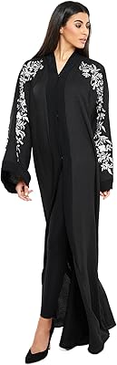 Abaya in luxurious fabric, delivered with an assorted hijab.-SB164A-P.. Nigeria's fastest-growing e-commerce site offers unbeatable prices and delivery within 8 days.
