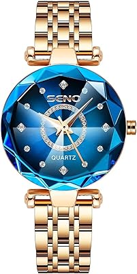 Seno Watch for Women, Waterproof, Starry Sky Motif, Multi-angles, Brilliant Diamond Dial, Luxury Steel Watch.. DIAYTAR Nigeria: Discover more, spend less, and enjoy delivery within 5–8 days.