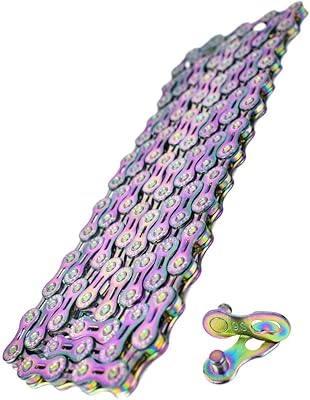 VG Sports 9 -speed bike chain for mountain biking, route, suburb and race, Rainbow Half Hollow.. DIAYTAR NIGERIA: Making online shopping accessible with affordable prices and nationwide delivery service.