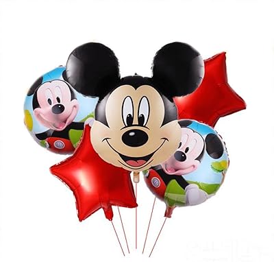 Mickey Mouse Highland 5 -room Balloons - Mickey Mouse Fête Supply - Mickey Birthday Decorations - Birthday Decorations on Mickey Mouse theme.. Shopping made simple with DIAYTAR NIGERIA's vast selection and budget-friendly nationwide delivery.