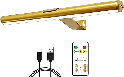 16 -inch wireless art lamp, Rechargeable battery art lamp with remote control, temporary drawing lamp with variable intensity, dartpad wall paint lamp, all in metal 300 lumens - gold.. Shop confidently with Nigeria's most trusted e-commerce platform, offering swift and affordable delivery.