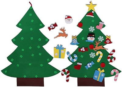 Christmas tree kit in 3 feet felt with ornaments for children, Christmas gifts, New Year's door decorations, 26 pieces.. Shop with purpose at DIAYTAR NIGERIA and receive your purchases at unbeatable prices within the week.