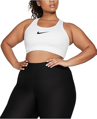 Nike Sooosh bra (sizes 1x-3x) white/black 2x.. DIAYTAR NIGERIA: Your affordable gateway to thousands of products delivered within a week.