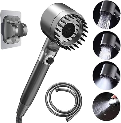 High pressure shower head with 150 cm hose and support.. Discover why millions choose DIAYTAR for affordable online shopping with delivery in just 5-8 days.