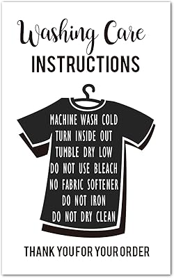50 maintenance instructions cards, washing instructions cards for T -shirts - Maintenance instructions for small businesses packaging - Customer route cards - Small online package 3.5 x 2 inches.. Discover endless shopping possibilities at DIAYTAR NIGERIA, with budget-friendly prices and reliable delivery.