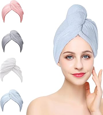 4-piece 4-piece bisserlier drying towel in soft Super absorbent microfiber fast anti-frytis for women.. DIAYTAR NIGERIA: Your trusted marketplace that combines variety, affordability and reliable shipping.