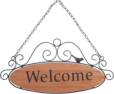 Orfov welcome banner, metal garland to hang for outdoor wedding festival, coffee door, welcome wooden porch panel.. No stress, just speed — DIAYTAR Nigeria ships in days.