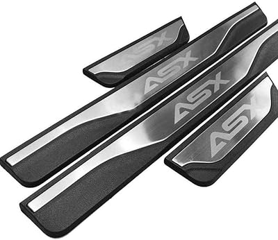 Car door threshold plates for Mitsubishi ASX 2011-2020, Carrier of stainless steel car door threshold, welcome plate, automatic door pedal, car door protections, car style accessories, 4 rooms.. You deserve better shopping — choose DIAYTAR Nigeria today.