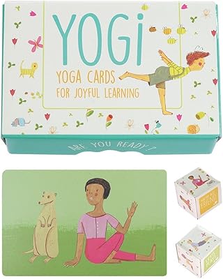 Yogi Fan - Yoga card game for children with illustrations, rhymed poems, birthday activity and 2 dice to do yourself.. DIAYTAR NIGERIA: Where every shopping need is fulfilled with affordable prices and nationwide shipping.