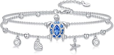 Ankle bracelet in the shape of a sea turtle in Sterling 925 silver, adjustable foot, adjustable ankle bracelet, jewelry for women and girls.. From tech gadgets to groceries, DIAYTAR Nigeria is your all-in-one online store. And the best part? Delivery happens fast — between 5 to 8 days.