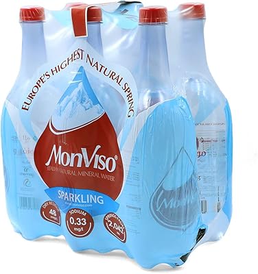 Natural mineral water MONVISO - 1 liter - Package of 6.. DIAYTAR NIGERIA: Where shopping dreams come true with budget-friendly prices and nationwide shipping.