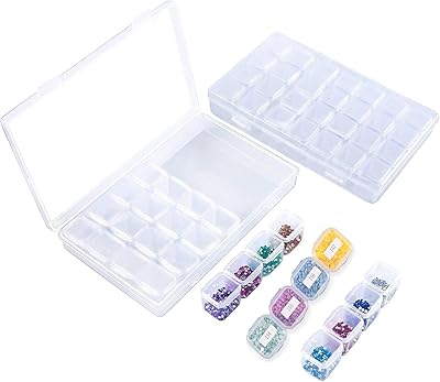 Kafu Lot of 2 storage boxes for diamonds, 56 grids, embroidery boxes for diamond paint.. Discover shopping made effortless with DIAYTAR NIGERIA's comprehensive platform and quick shipping.
