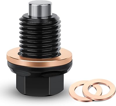 DEEFILL M12 x 1.25 oil drain plug, T6 aluminum magnetic oil caster drain plug with red copper crushing seal compatible with Toyota, Lexus, Nissan, Infiniti.. Experience shopping without limits at DIAYTAR NIGERIA, where affordability meets convenience in just days.